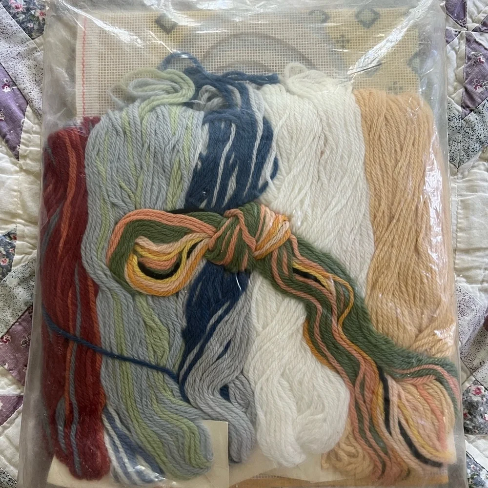 12”x12” White Rooster Needlepoint Canvas